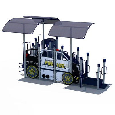 Police play ground Cruiser Themed Outdoor Playground - SRPFX-50333-001  Themed Outdoor Playgrounds Playgrounds Etc