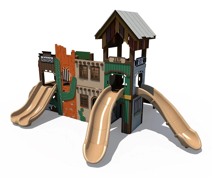 Old West Themed Outdoor Playground - RFX-30099  Outdoor Playgrounds Playgrounds Etc