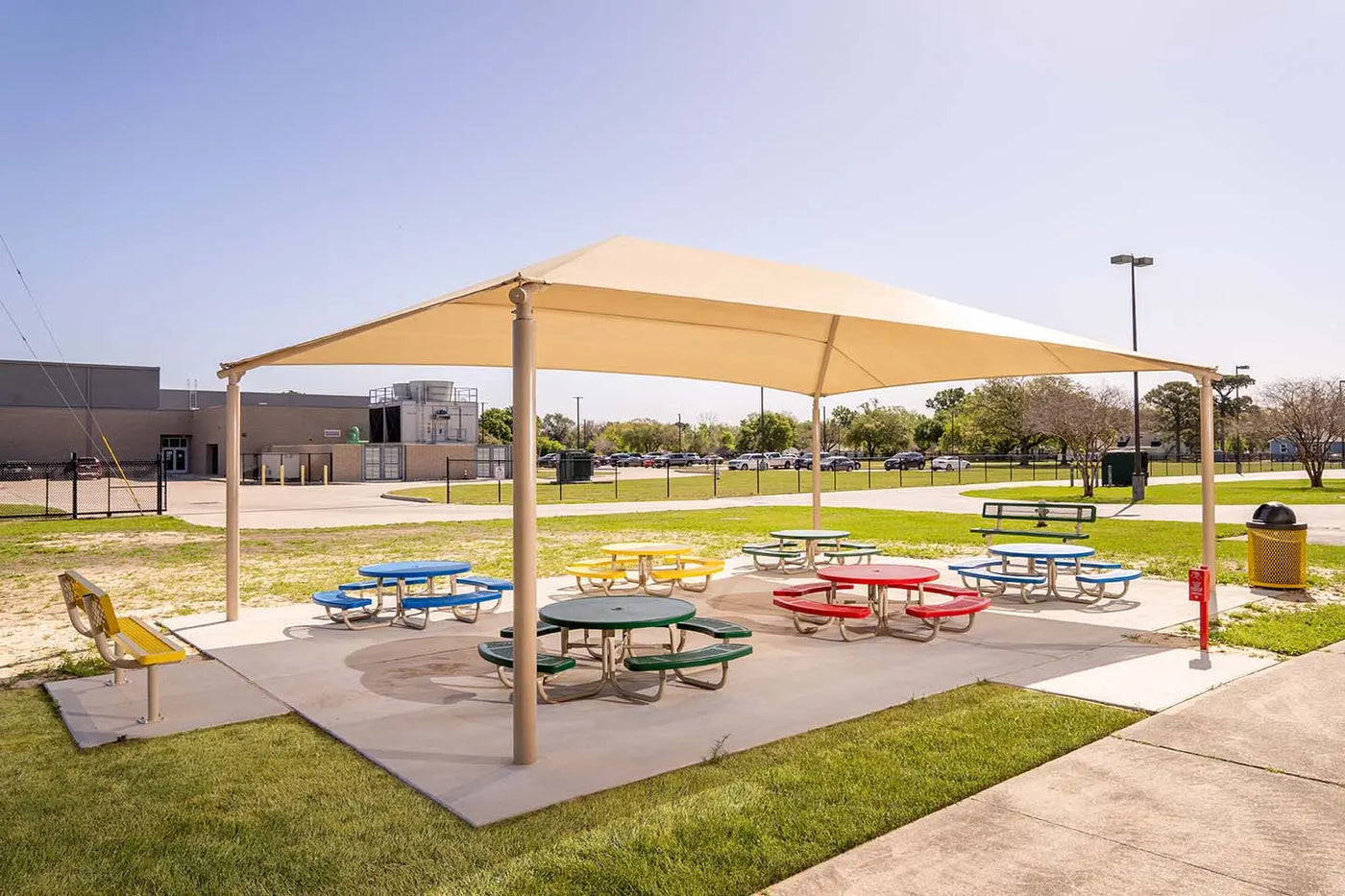 Rectangle Hip Shades - Commercial Shade Structures  Hip Shades Playgrounds Etc