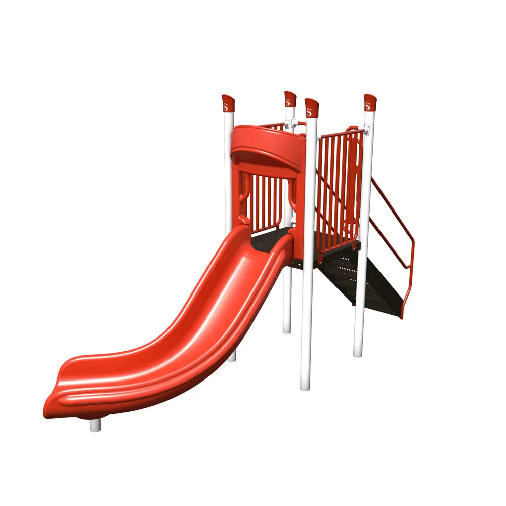 Right and Left Turn Freestanding Playground Slide  Commercial Slide Playgrounds Etc