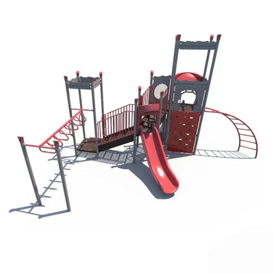 Royal Fortress Castle Playground - FX3-CAS-512-0013 Economy Outdoor Playground  Big Kids Playground Playgrounds Etc