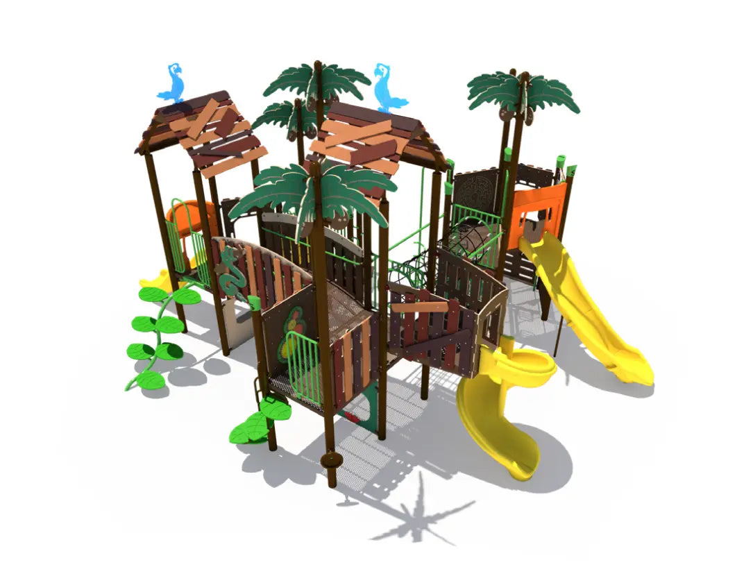 Safari Themed Outdoor Playground - SRPFX-50302  Big Kids Playground Playgrounds Etc