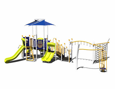 Shaded Adventure Steel Playground - PS3-71731-1 Outdoor Playground  Big Kids Playground Playgrounds Etc