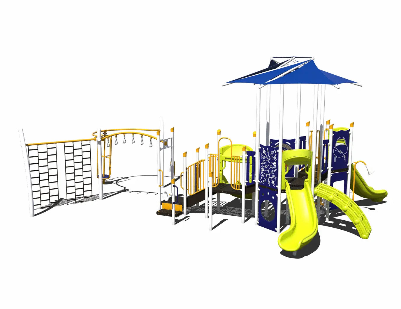 Shaded Adventure Steel Playground - PS3-71731-1 Outdoor Playground  Big Kids Playground Playgrounds Etc