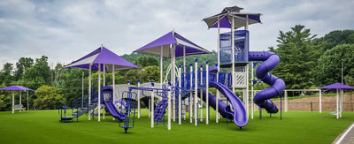 Skyframe Tower Outdoor Playground - FXT-50023  Big Kids Playground Playgrounds Etc