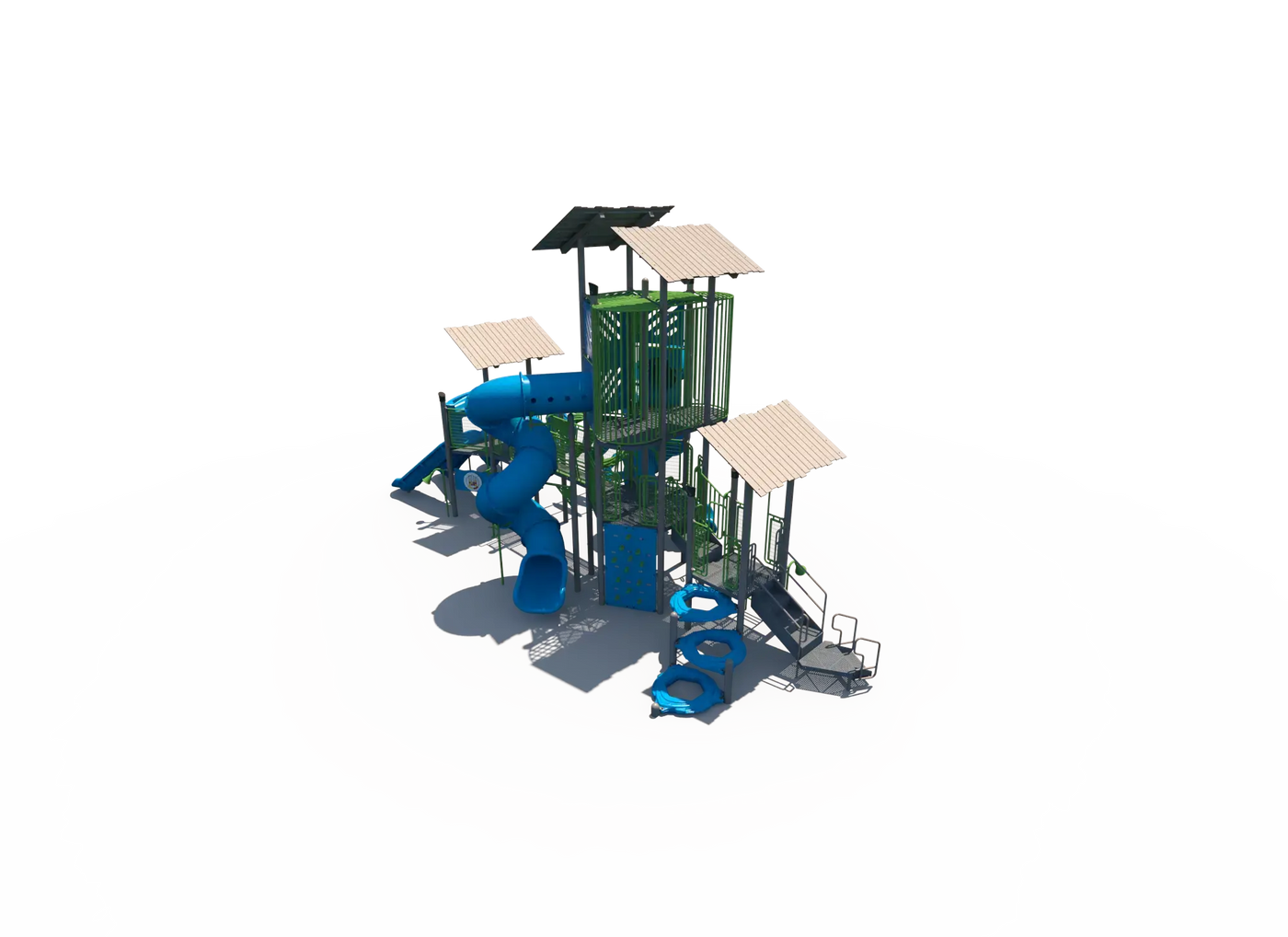 SlideShade Summit Outdoor School Playground - FXT-WIR-512-0012  Big Kids Playground Playgrounds Etc