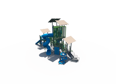 SlideShade Summit Outdoor School Playground - FXT-WIR-512-0012  Big Kids Playground Playgrounds Etc