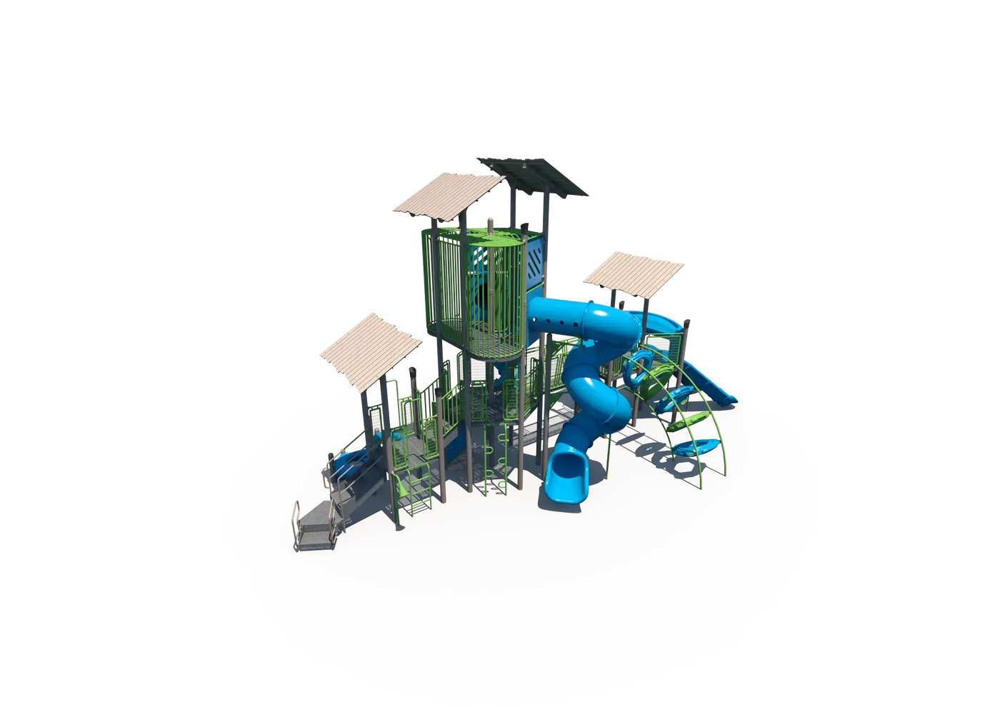 SlideShade Summit Outdoor School Playground - FXT-WIR-512-0012  Big Kids Playground Playgrounds Etc