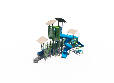 SlideShade Summit Outdoor School Playground - FXT-WIR-512-0012  Big Kids Playground Playgrounds Etc