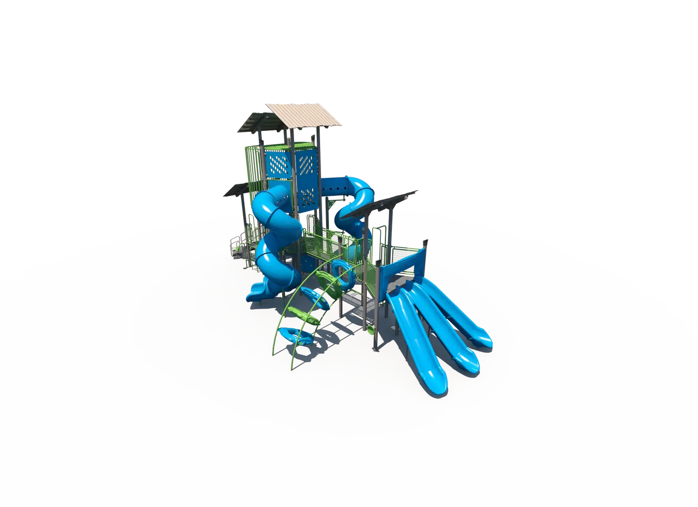 SlideShade Summit Outdoor School Playground - FXT-WIR-512-0012  Big Kids Playground Playgrounds Etc