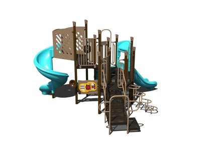 SpiralSlide Junction Outdoor Playground - PS3-72313  Outdoor Playgrounds Playgrounds Etc