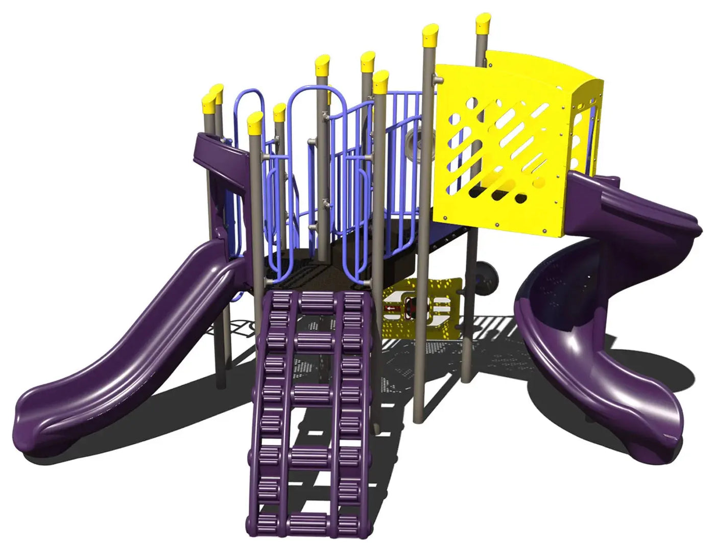 SpiralSlide Junction Outdoor Playground - PS3-72313  Outdoor Playgrounds Playgrounds Etc