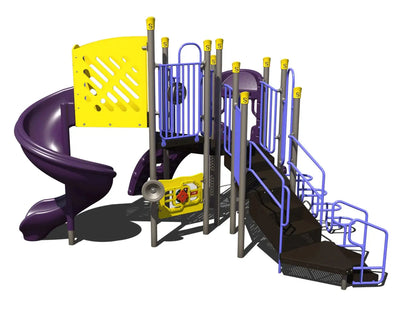 SpiralSlide Junction Outdoor Playground - PS3-72313  Outdoor Playgrounds Playgrounds Etc