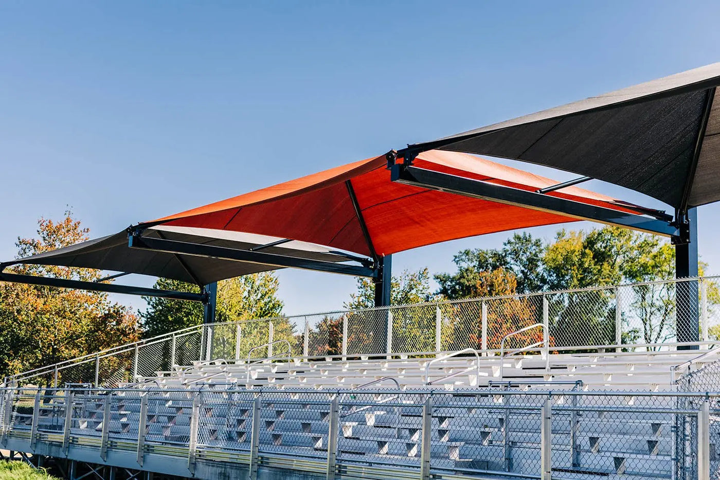 Suspended Cantilever Shades - Commercial Shade Structures  Cantilever Shades Playgrounds Etc