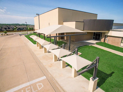 Suspended Cantilever Shades - Commercial Shade Structures  Cantilever Shades Playgrounds Etc