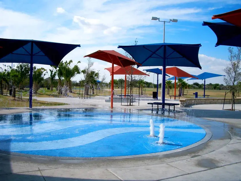 Tilt Umbrella Shades - Commercial Shade Structures  Umbrella Shades Playgrounds Etc