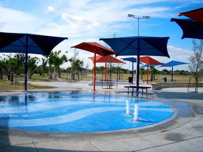 Tilt Umbrella Shades - Commercial Shade Structures  Umbrella Shades Playgrounds Etc