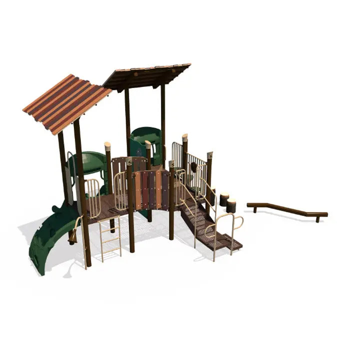 TimberTrail Nature Themed Outdoor Playground - SRPFX-50203  Big Kids Playground Playgrounds Etc