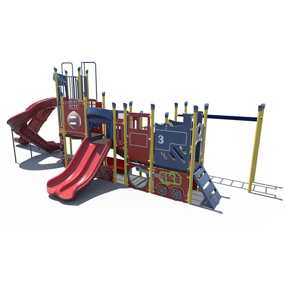 Iron Rails Train Themed Economy Outdoor Playground for Big Kids ...