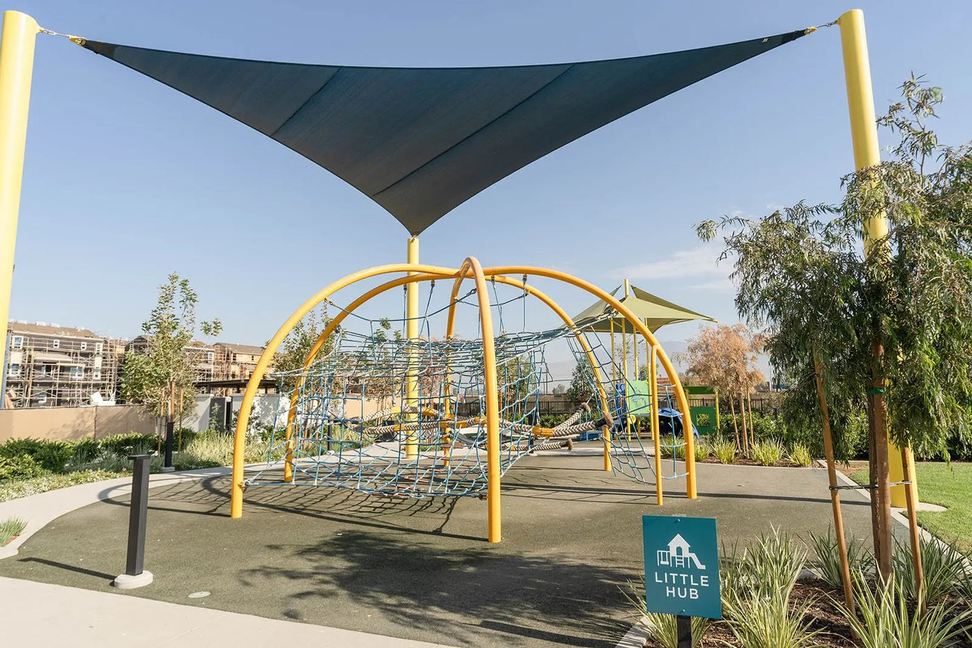 Triangle Sail Shades - Commercial Shade Structures  Sail Shades Playgrounds Etc