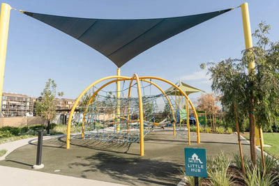 Triangle Sail Shades - Commercial Shade Structures  Sail Shades Playgrounds Etc