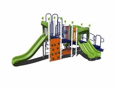 Triple Slide Explorer Outdoor Playground - PS3-72003  Big Kids Playground Playgrounds Etc