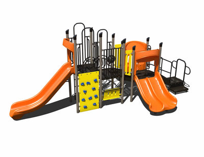 Triple Slide Explorer Outdoor Playground - PS3-72003  Big Kids Playground Playgrounds Etc