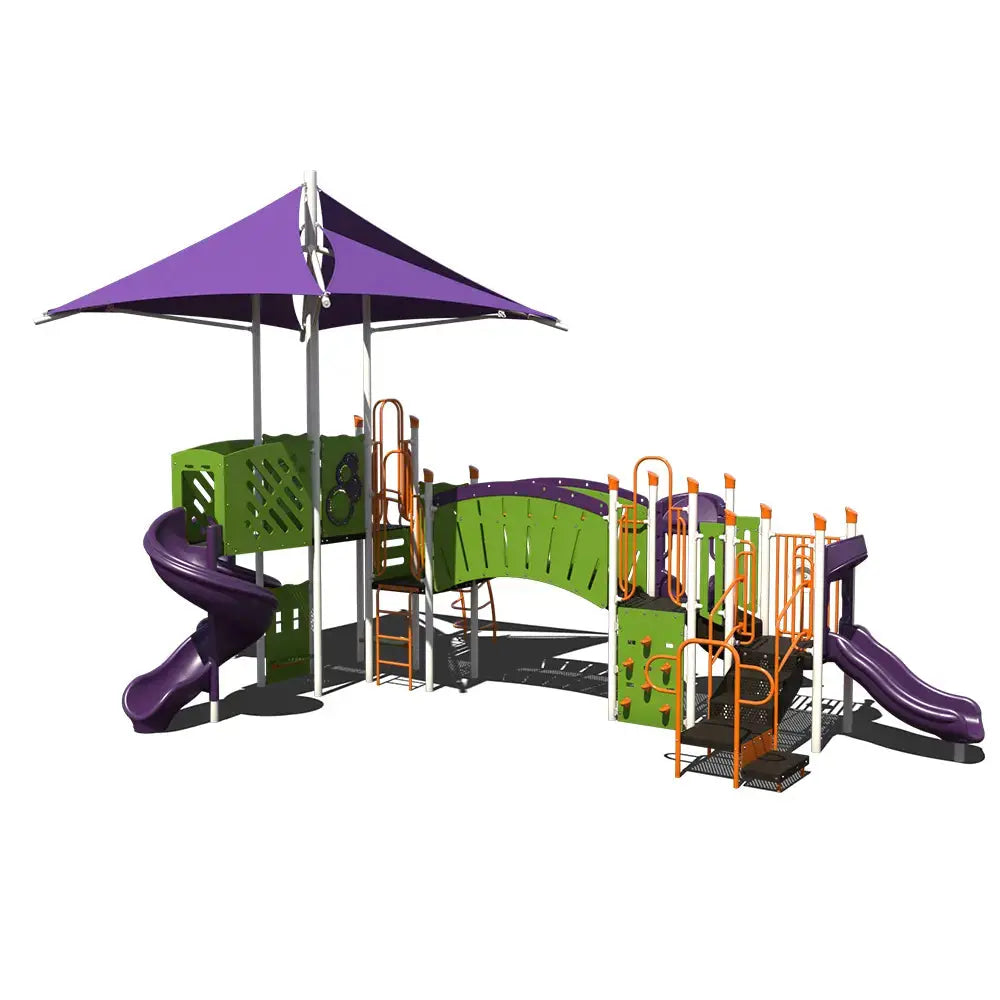 Twilight Spiral Outdoor School Playground - PS3-71006 Commercial Playground  Big Kids Playground Playgrounds Etc