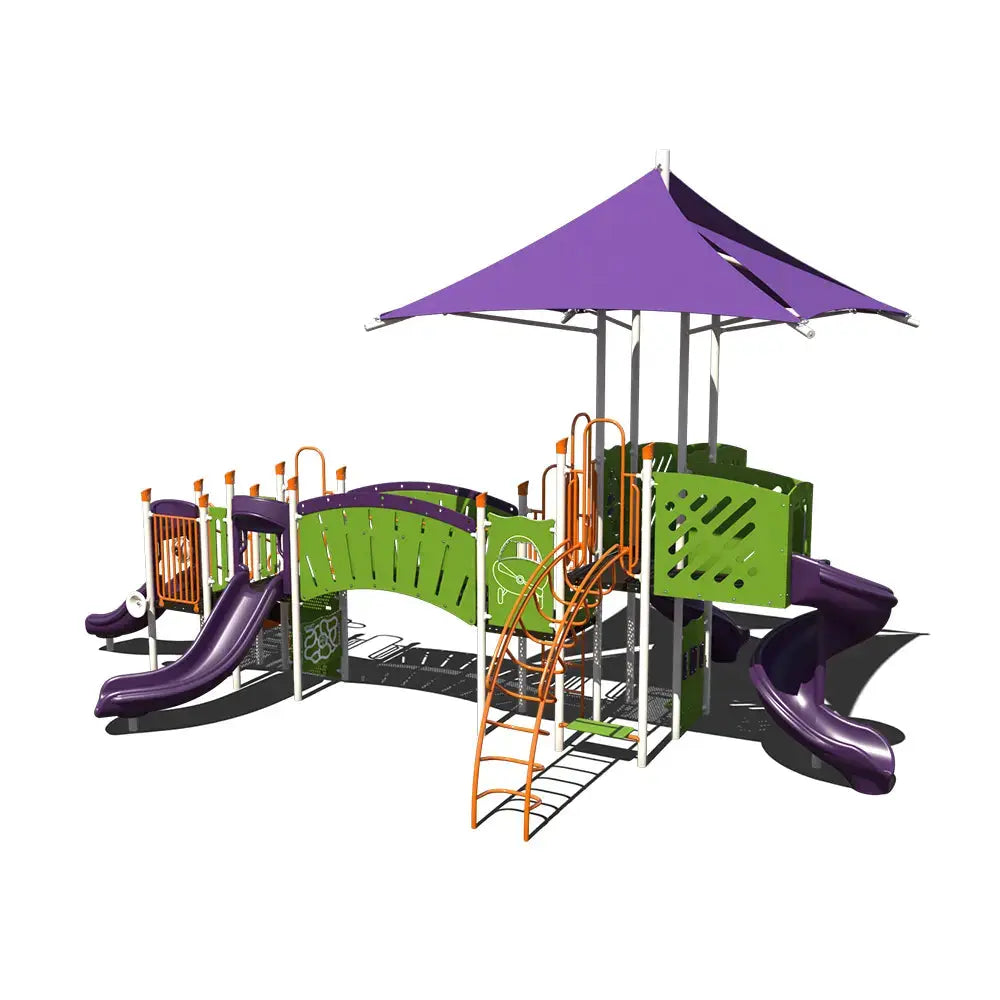Twilight Spiral Outdoor School Playground - PS3-71006 Commercial Playground  Big Kids Playground Playgrounds Etc
