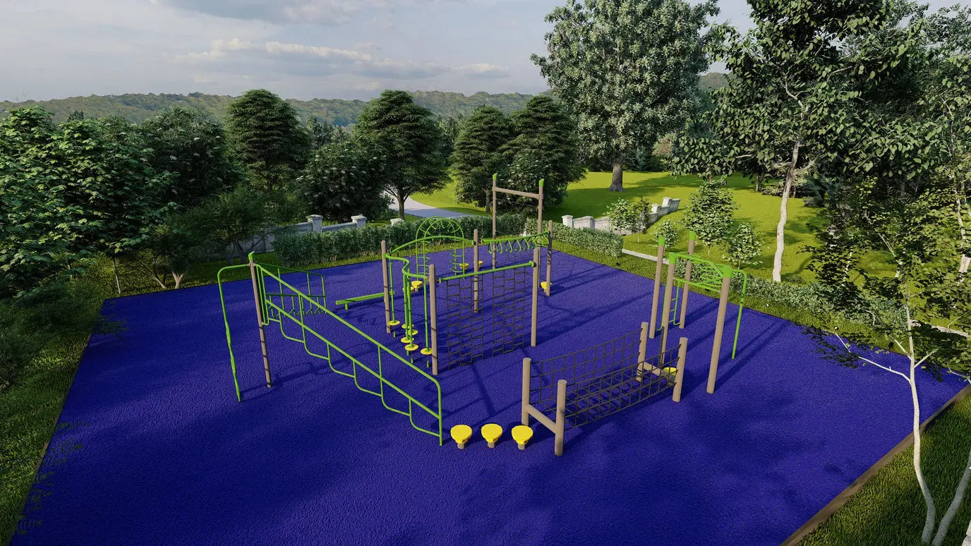 Velocity Obstacle Course - PS5-71363 Active Outdoor Playground  Active Playground Playgrounds Etc