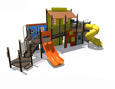 Wild West Junction Western Town Themed Outdoor Playground  Big Kids Playground Playgrounds Etc