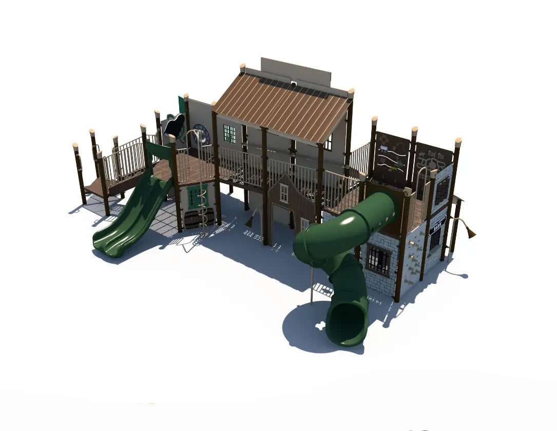 Wild West Junction Western Town Themed Outdoor Playground  Big Kids Playground Playgrounds Etc