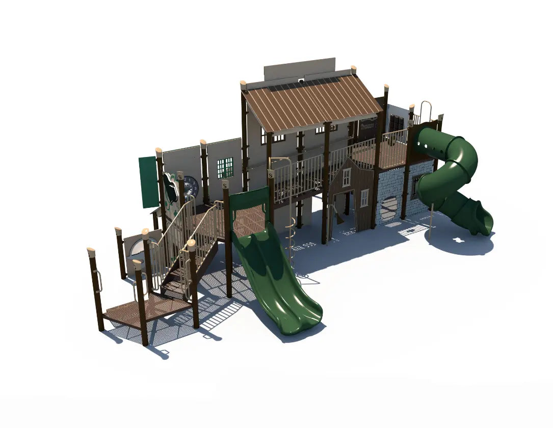 Wild West Junction Western Town Themed Outdoor Playground  Big Kids Playground Playgrounds Etc