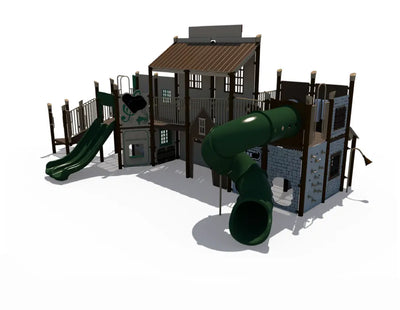 Wild West Junction Western Town Themed Outdoor Playground  Big Kids Playground Playgrounds Etc