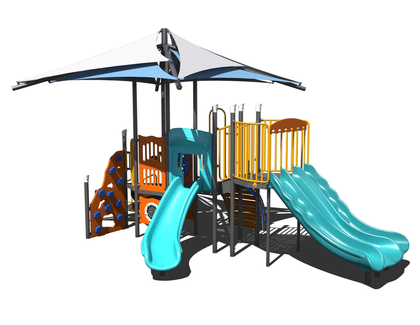 TinyTrek Terrace Outdoor Playground - PS3-73444  Outdoor Playgrounds Playgrounds Etc