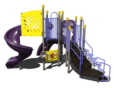 SpiralSlide Junction Outdoor Playground - PS3-72313  Outdoor Playgrounds Playgrounds Etc