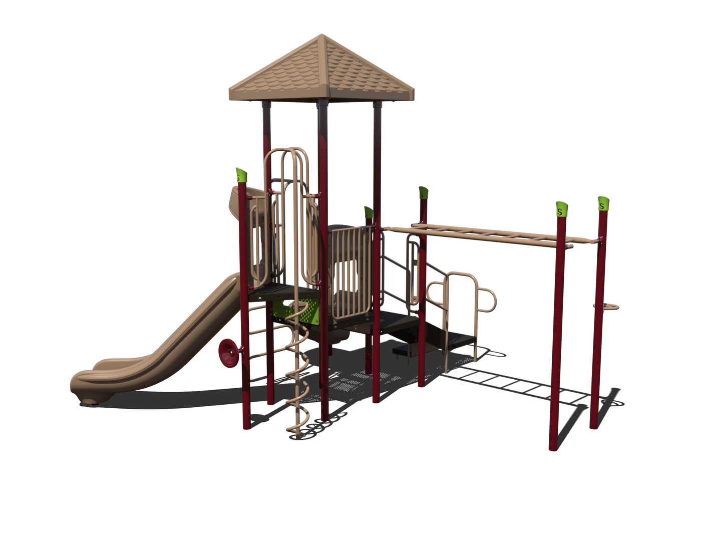 Canyon Crest Quick Ship Outdoor Playground - PS3-32207  Outdoor Playgrounds Playgrounds Etc