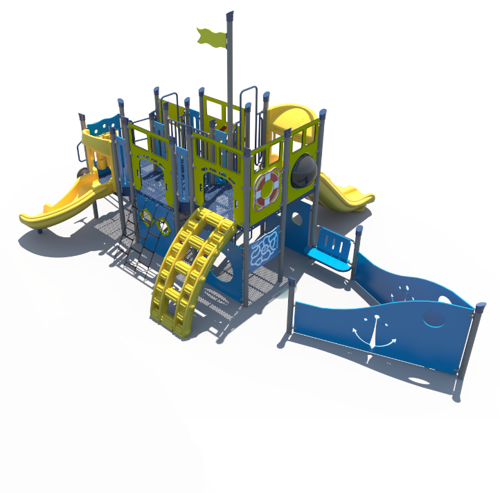 Seaside Explorer Ship Themed Economy Outdoor Playground for All Ages  Themed Outdoor Playgrounds Playgrounds Etc