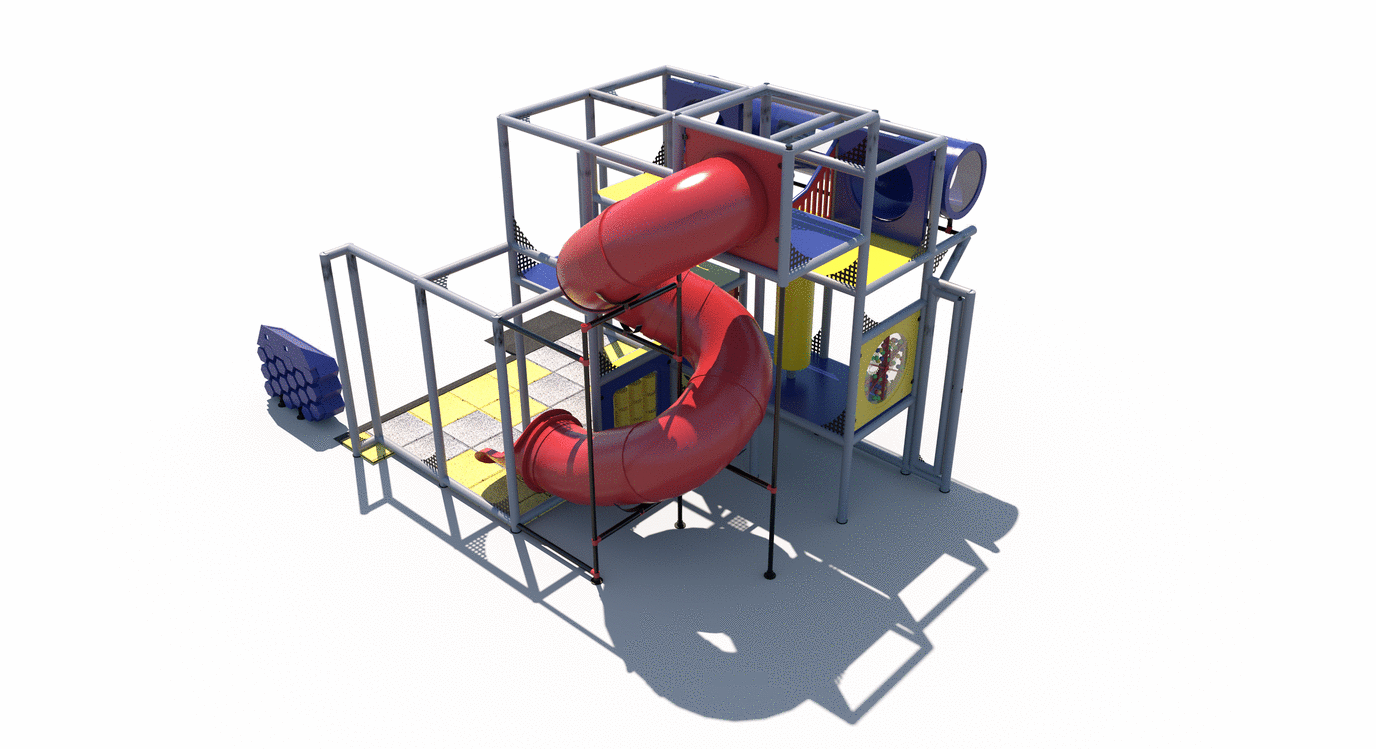 Spiral Outpost Indoor Playground - IP23104 Commercial Indoor Playground  Indoor Playgrounds Playgrounds Etc