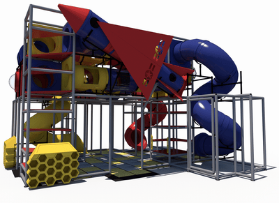 Maze Fortress Indoor Playground - IP23105 Commercial Indoor Playground  Indoor Playgrounds Playgrounds Etc