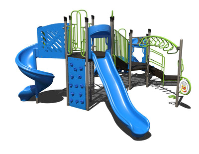 Blue Ridge Quick Ship Outdoor Playground - PS3-72338  Outdoor Playgrounds Playgrounds Etc