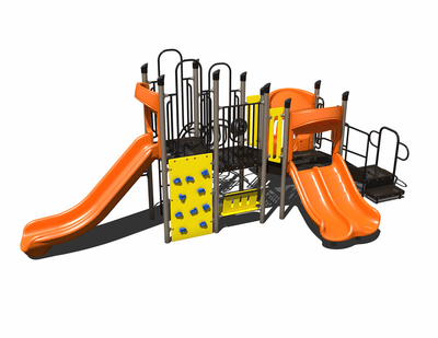 Triple Slide Explorer Outdoor Playground - PS3-72003  Big Kids Playground Playgrounds Etc
