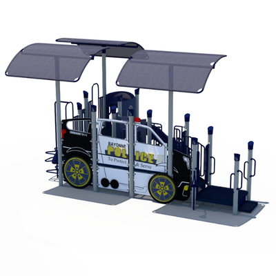 Police Cruiser Themed Outdoor Playground - SRPFX-50333-001  Themed Outdoor Playgrounds Playgrounds Etc