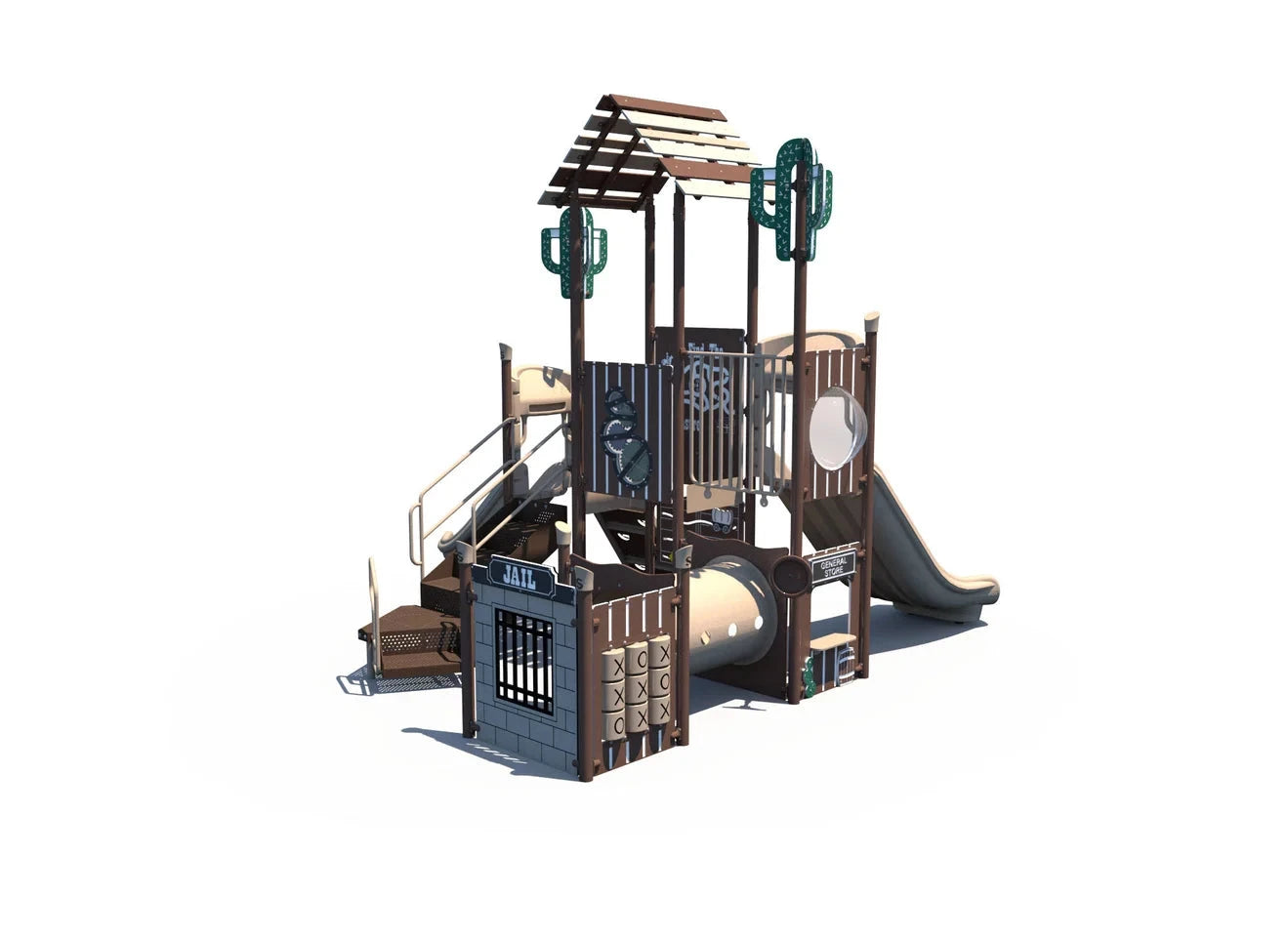 Frontier Junction Saloon Themed Economy Outdoor Playground - FX3-WST-212-0002  Outdoor Playgrounds Playgrounds Etc