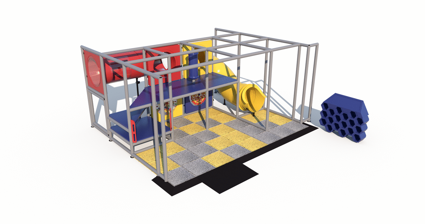Tunnel Twist Indoor Playground - IP23115 Indoor Commercial Playground  Indoor Playgrounds Playgrounds Etc