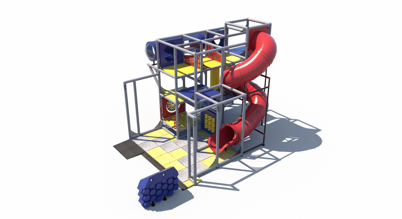 Spiral Outpost Indoor Playground - IP23104 Commercial Indoor Playground  Indoor Playgrounds Playgrounds Etc