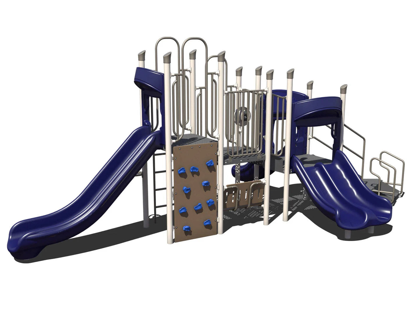 Triple Slide Explorer Outdoor Playground - PS3-72003  Big Kids Playground Playgrounds Etc