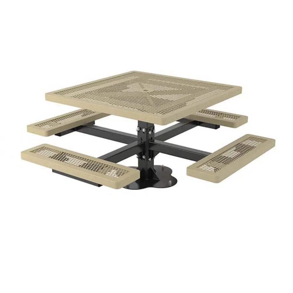 46" Regal Square Pedestal Picnic Table  Furniture Playgrounds Etc