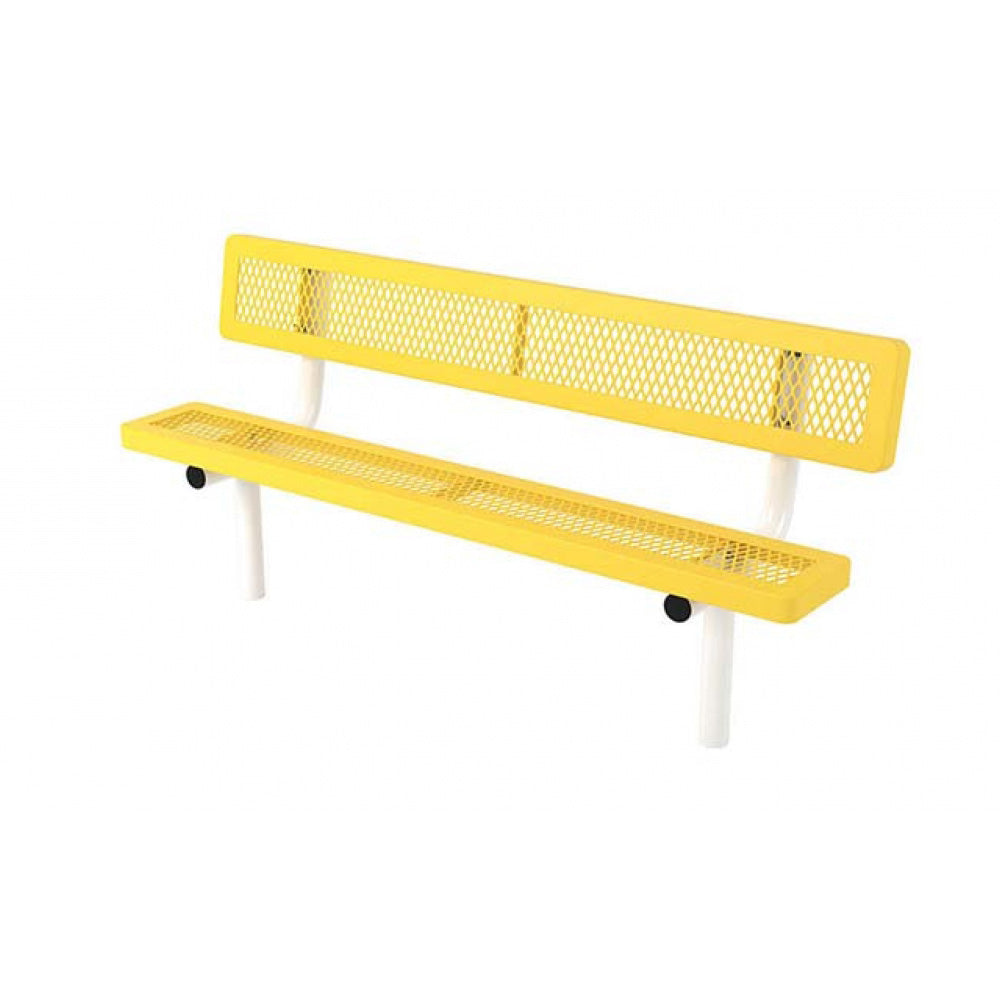 6' Regal Playground Bench with Back