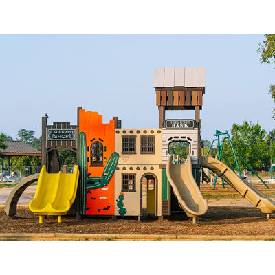 Old West Themed Outdoor Playground  Outdoor Playgrounds Playgrounds Etc